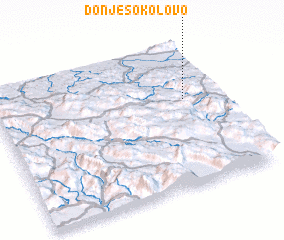 3d view of Donje Sokolovo