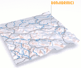 3d view of Donji Drinići