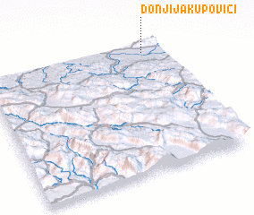 3d view of Donji Jakupovići