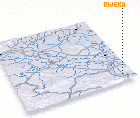 3d view of Rijeka