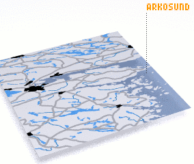 3d view of Arkösund