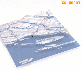 3d view of Galiničići