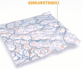 3d view of Gornji Petkovići