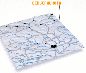 3d view of Červená Lhota