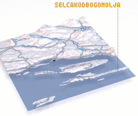 3d view of Selca kod Bogomolja