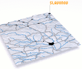 3d view of Slavoňov