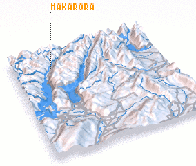 3d view of Makarora