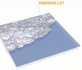 3d view of Owaka Valley