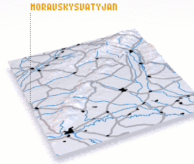 3d view of Moravský Svätý Ján