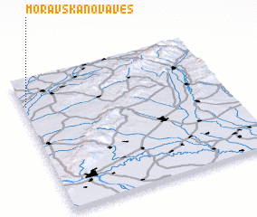 3d view of Moravská Nová Ves