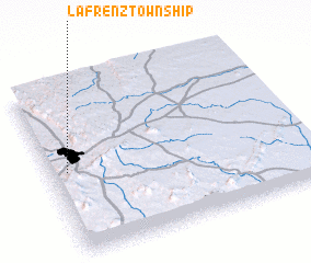 3d view of Lafrenz Township