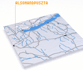 3d view of Alsómándpuszta