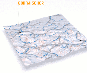 3d view of Gornji Šeher