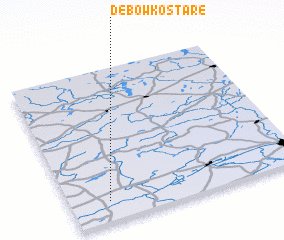 3d view of Dębówko Stare