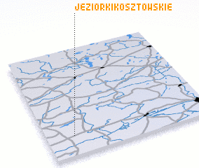 3d view of Jeziorki Kosztowskie