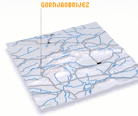 3d view of Gornja Obrijež