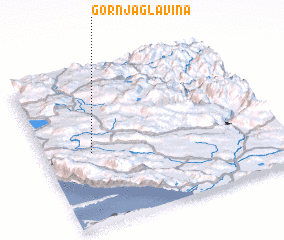 3d view of Gornja Glavina