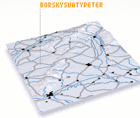 3d view of Borský Svätý Peter