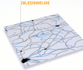 3d view of Zalesie Wielkie