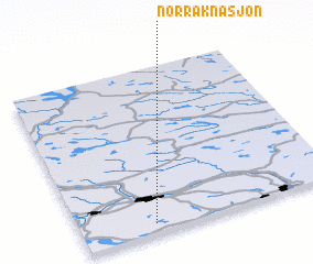 3d view of Norra Knäsjön