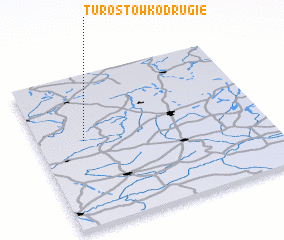 3d view of Turostówko Drugie