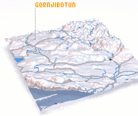 3d view of Gornji Botun