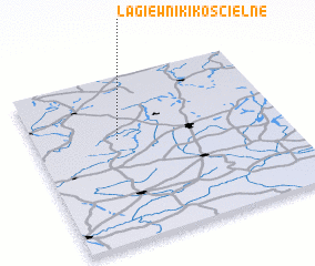 3d view of Łagiewniki Kościelne