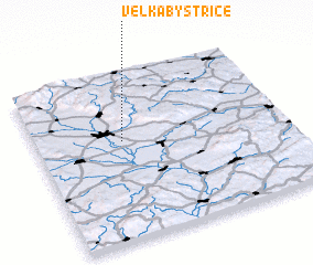 3d view of Velká Bystřice