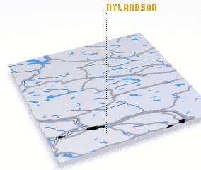 3d view of Nylandsån