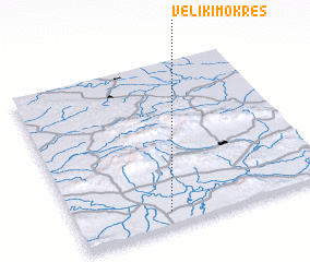 3d view of Veliki Mokreš