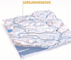 3d view of Gornje Vukovsko