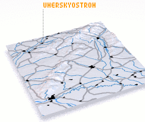 3d view of Uherský Ostroh