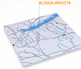 3d view of Alsógólapuszta