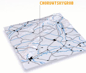 3d view of Chorvátský Grob