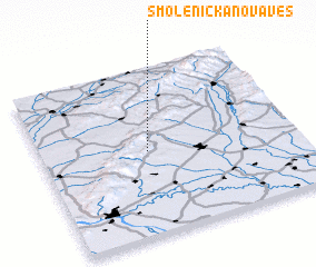 3d view of Smolenická Nová Ves