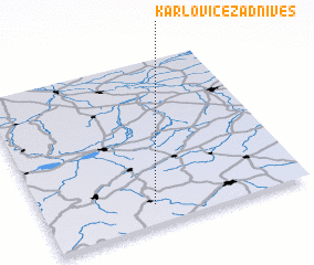 3d view of Karlovice Zadní Ves