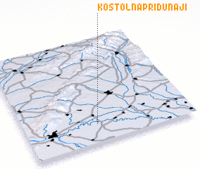 3d view of Kostolná pri Dunaji