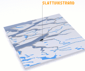 3d view of Slåttvikstrand