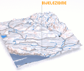 3d view of Bijele Zidine