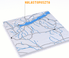 3d view of Halastópuszta