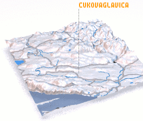 3d view of Ćukova Glavica