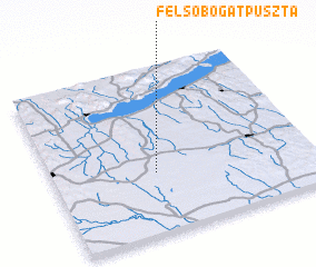 3d view of Felsőbogátpuszta