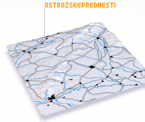 3d view of Ostrožské Předměstí