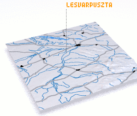 3d view of Lesvárpuszta