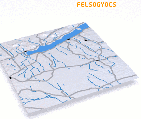 3d view of Felsőgyócs