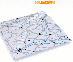 3d view of Dolná Krupá