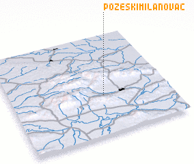 3d view of Požeški Milanovac