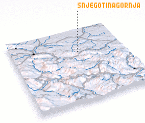 3d view of Šnjegotina Gornja