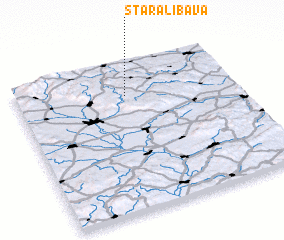 3d view of Stará Libavá