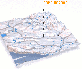 3d view of Gornji Crnač